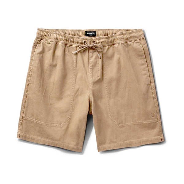 roark Made To Fade Shorts in Washed Khaki