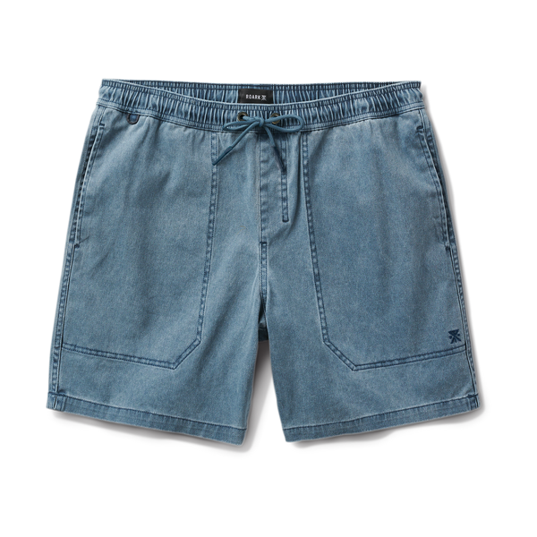 roark Made To Fade Shorts in Washed Navy