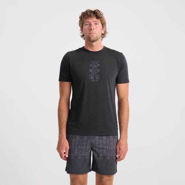 Roark Mathis Active Short Sleeve Tee In Charcoal