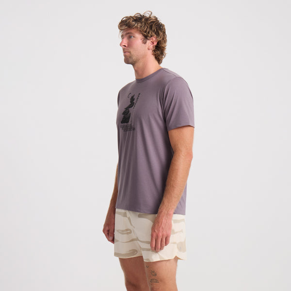 Roark Mathis Active Short Sleeve Tee In Shark