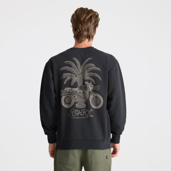 Roark Moto Fleece In Onyx