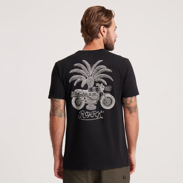 Roark Moto Premium Tee In Black