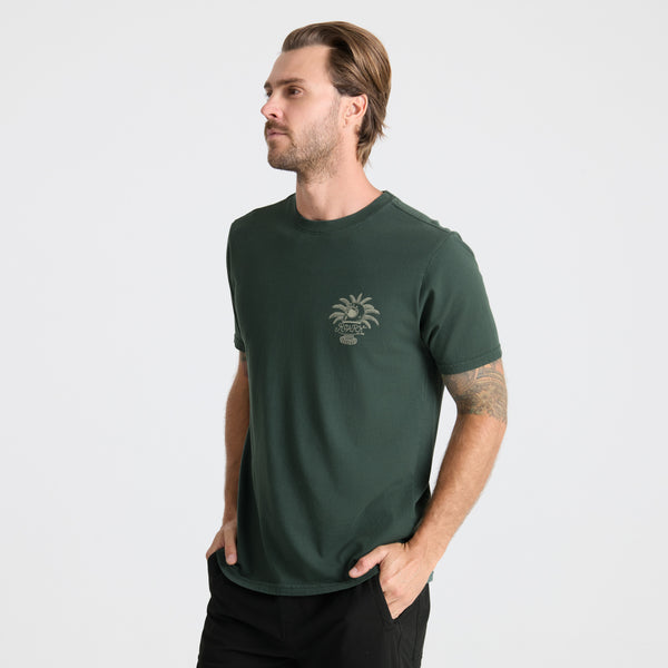 Roark Moto Premium Tee In Dark Forest