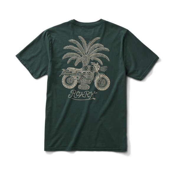 roark Moto Premium Tee in Dark Forest