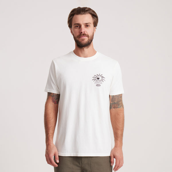 Roark Moto Premium Tee In Off White