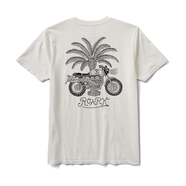 roark Moto Premium Tee in Off White