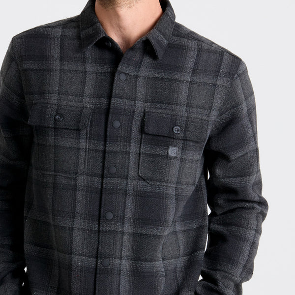 Roark Nordsman Cotton Flannel In Dark Burgundy