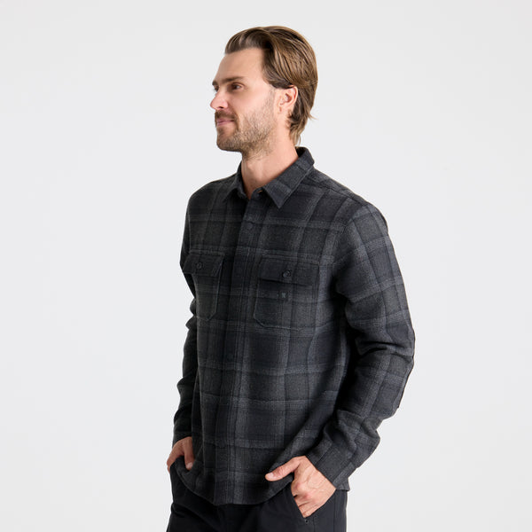 Roark Nordsman Cotton Flannel In Dark Burgundy