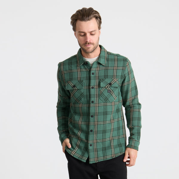 Roark Nordsman Cotton Flannel In Slate Green