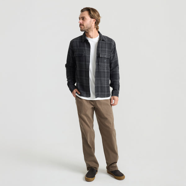 Roark Nordsman Flannel In Black Heather