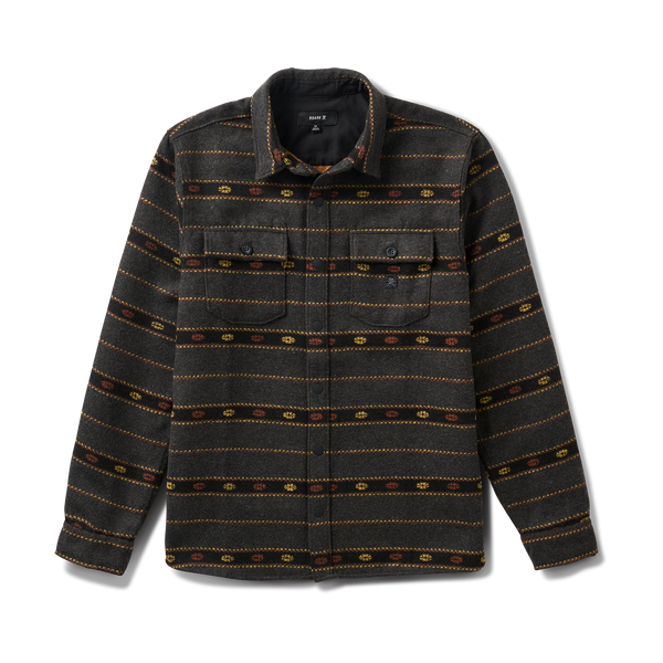 roark Nordsman Long Sleeve Flannel in Onyx
