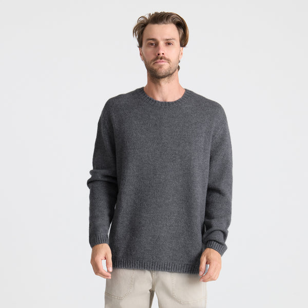 Roark Nordsman Wool Sweater In Charcoal