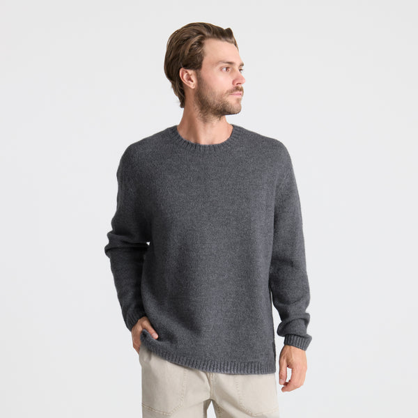 Roark Nordsman Wool Sweater In Charcoal