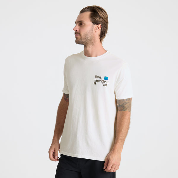 Roark Nurture Nature Premium Tee In Off White
