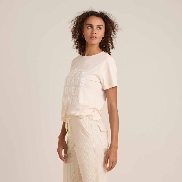 Roark Open Roads Everyday Premium Tee In Eggshell