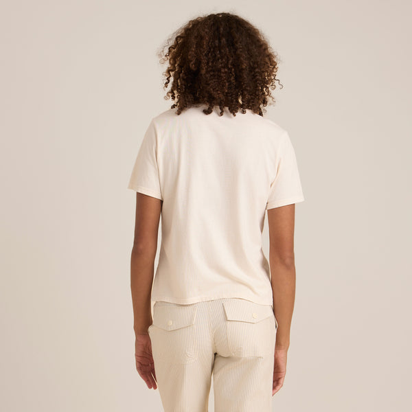 Roark Open Roads Everyday Premium Tee In Eggshell