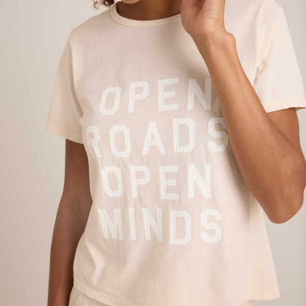 Roark Open Roads Everyday Premium Tee In Eggshell