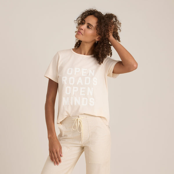 roark Open Roads Everyday Premium Tee in Eggshell