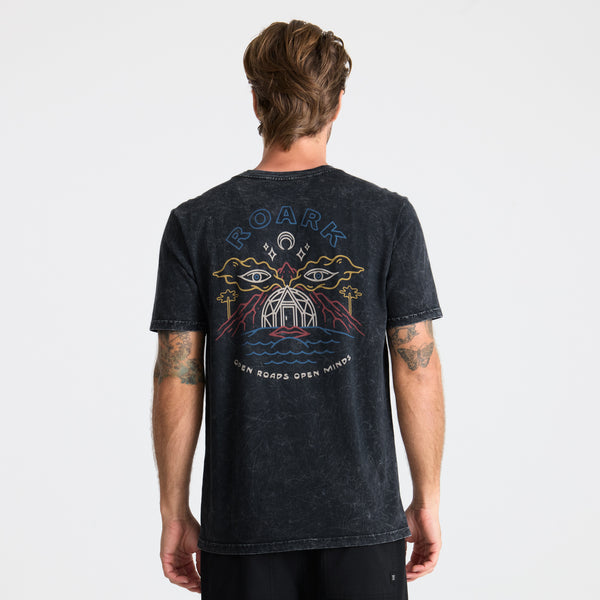 Roark Open Roads Premium Tee In Black