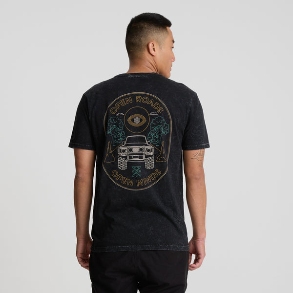 Roark Open Roads Premium Tee In Black