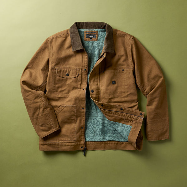 Roark Open Roads Waxed Canvas Jacket In Otter