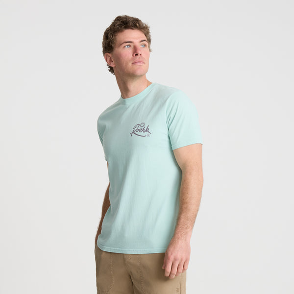 Roark Palm Gorge Premium Tee In Harbor