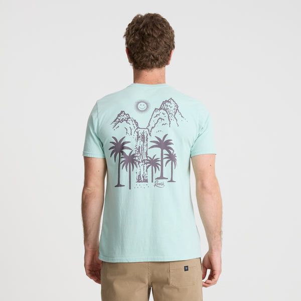 Roark Palm Gorge Premium Tee In Harbor