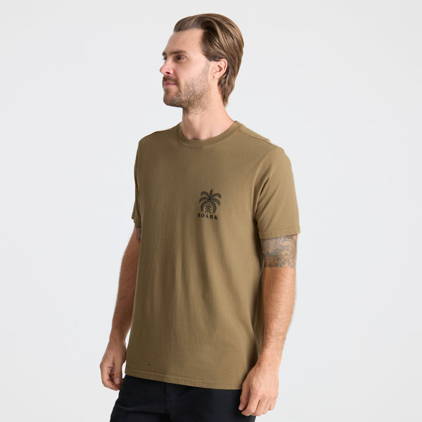 Roark Palma Chilena Premium Tee In Khaki