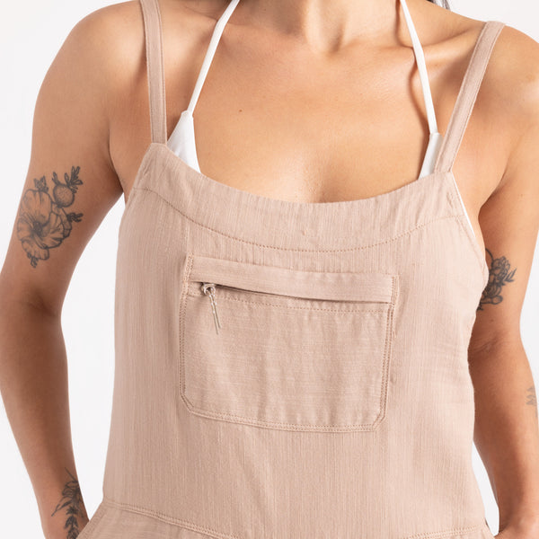 Roark Paseo Overall Jumpsuit In Mushroom