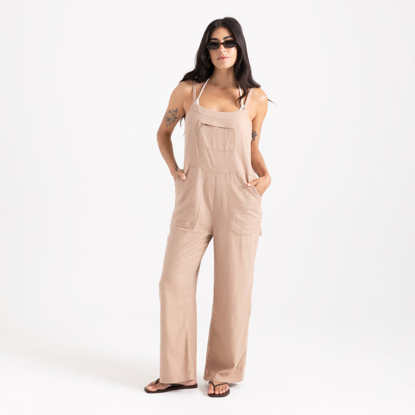 roark Paseo Overall Jumpsuit in Mushroom