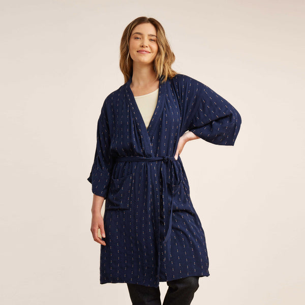 Roark Rishiri Robe - Dark Navy | Roark