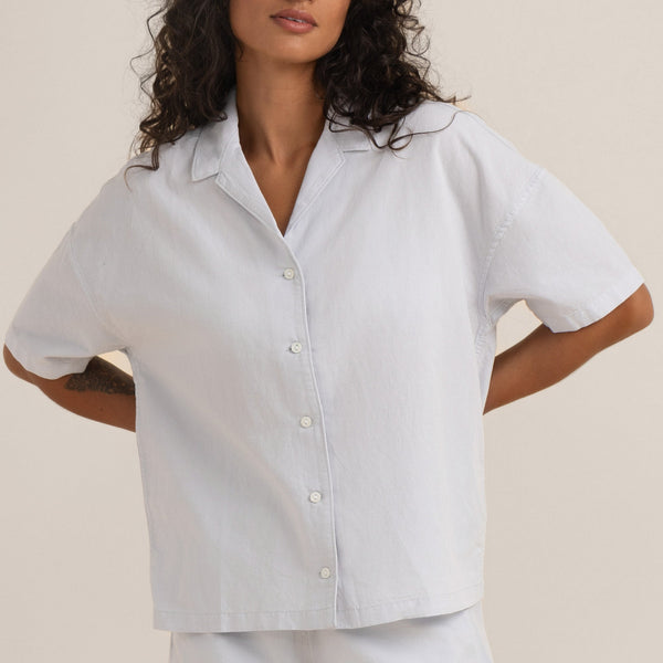 Roark Riviera Short Sleeve Shirt - Pale Sky | Roark
