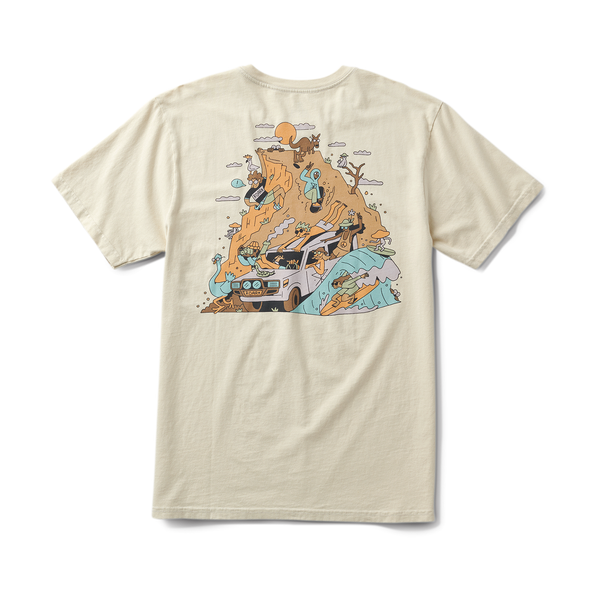 roark Road Trip Club Premium Tee in Ivory
