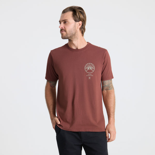 Roark Roark Expeditions Premium Tee In Red Clay