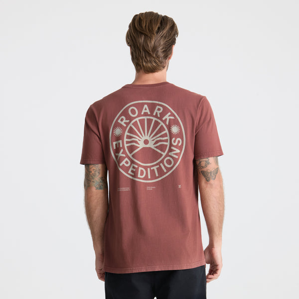 Roark Roark Expeditions Premium Tee In Red Clay