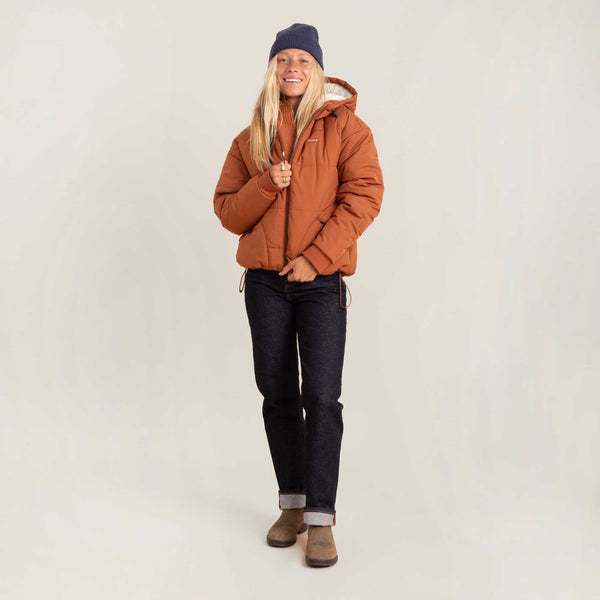 Roark Roark Warm Puffer Jacket In Orange