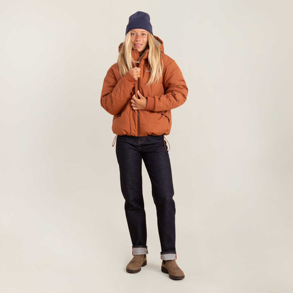 Roark Roark Warm Puffer Jacket In Orange