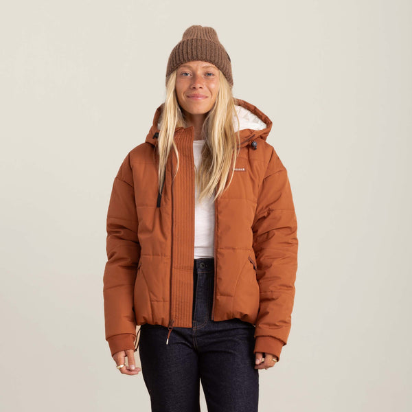 Roark Roark Warm Puffer Jacket In Orange
