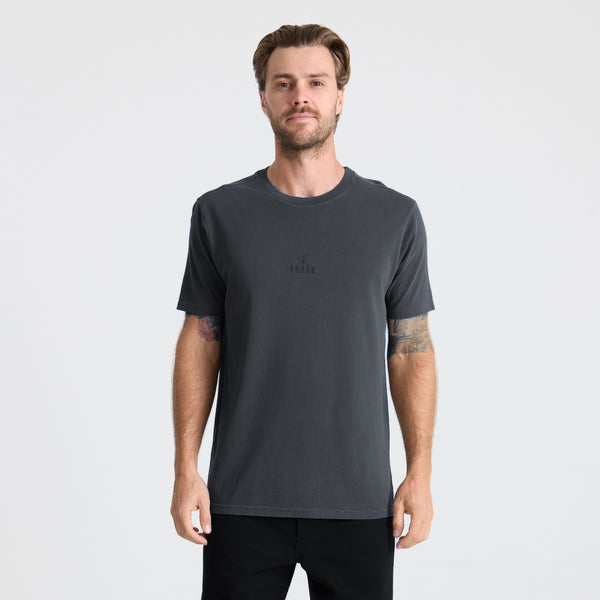 Roark Safecamp Embroidery Premium Tee In Charcoal