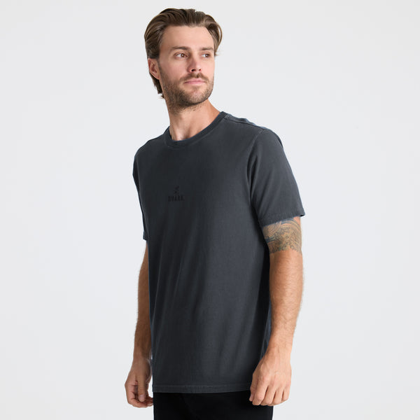 Roark Safecamp Embroidery Premium Tee In Charcoal