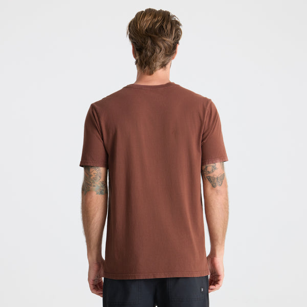 Roark Safecamp Embroidery Premium Tee In Red Clay