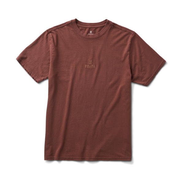 roark Safecamp Embroidery Premium Tee in Red Clay
