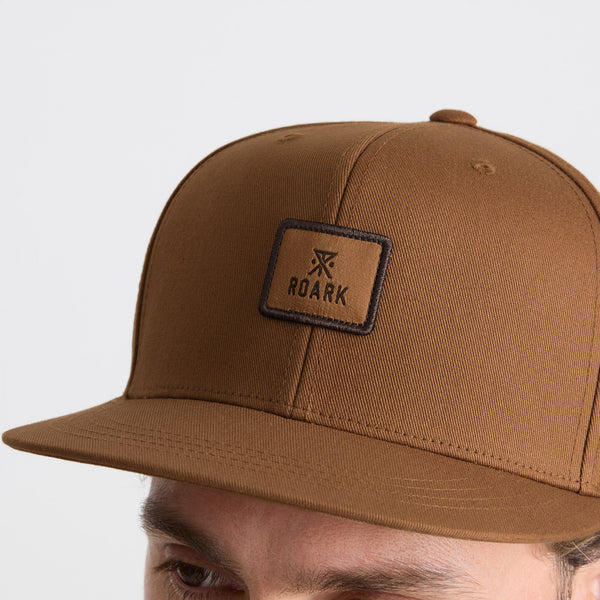 Roark Safecamp Snapback Hat In Dark Khaki