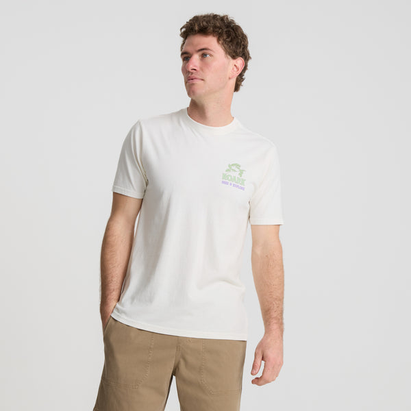 Roark Seek & Explore Premium Tee In Off White