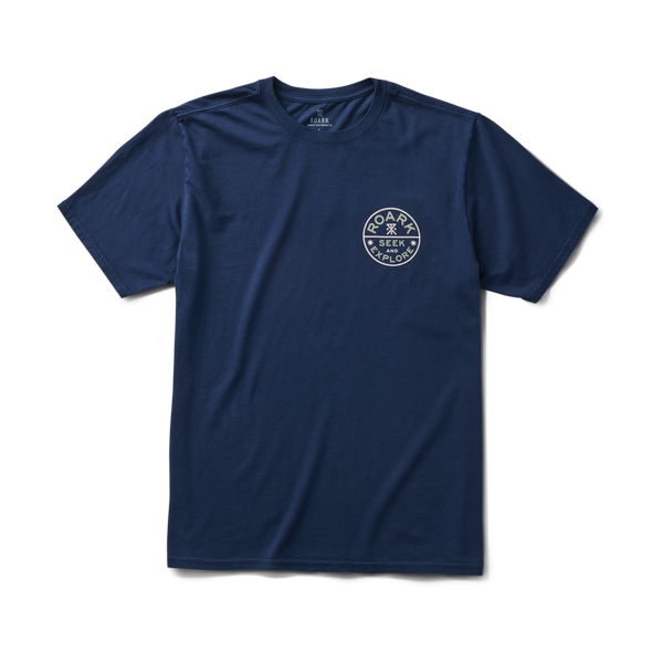 Roark Seek & Explore Signet Premium Tee In Navy