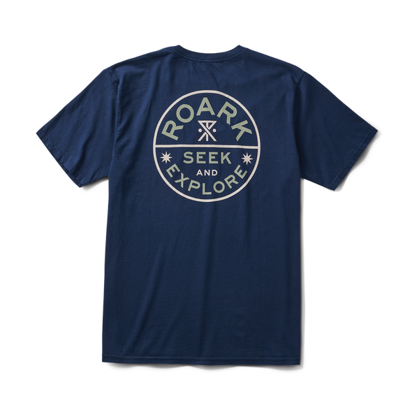 roark Seek & Explore Signet Premium Tee in Navy