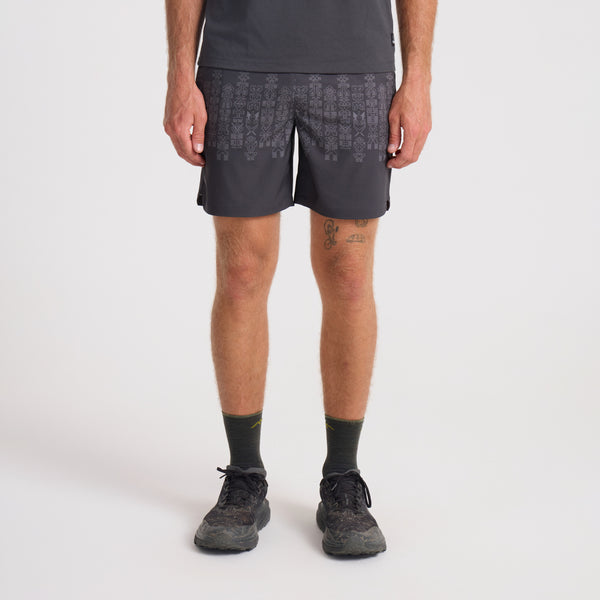 Roark Serrano 7" Active Stretch Shorts In Charcoal