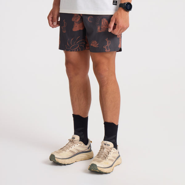 Roark Serrano Active Stretch Shorts In Onyx