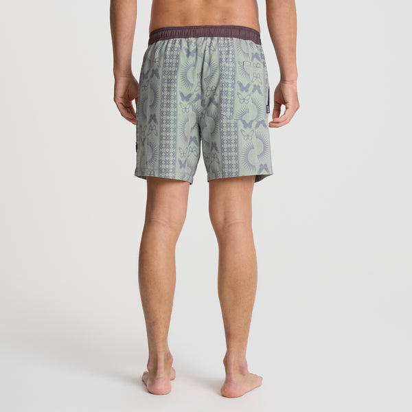 Roark Shorey Trunks In Seafoam Print
