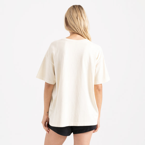 Roark Sun Oversized Premium Tee In Bone